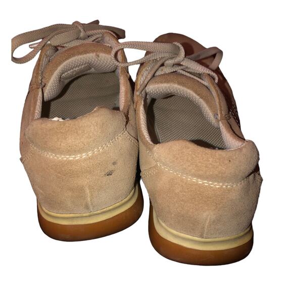 Skechers Somethin'‎ Else Womens Size 8.5 Tan Beige Suede Leather Lace Up Shoes - Picture 7 of 13